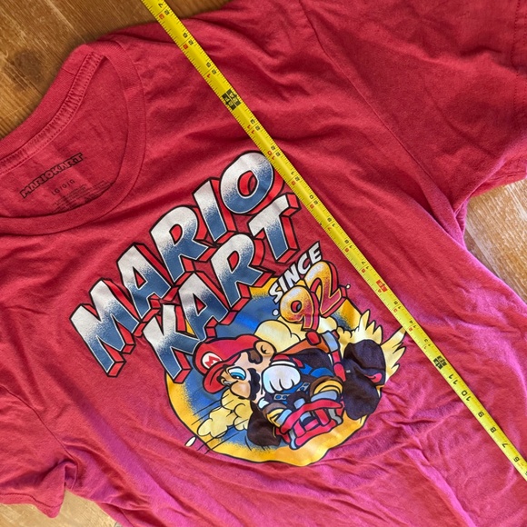 Men’s Mario Kart Graphic T-Shirt – Red – Size Large - Picture 3 of 5